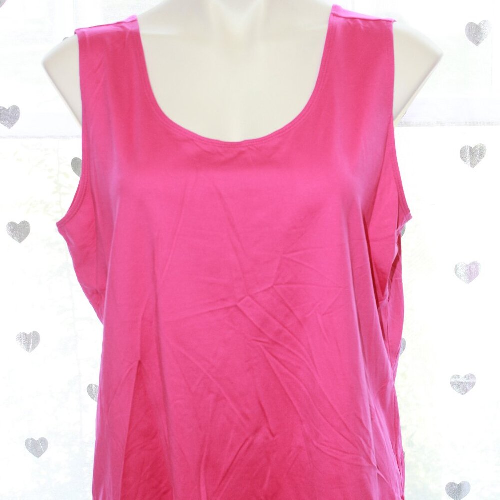 #355 Additions by Chico's Bright Pink Smooth Dressy Tank Size 3 (16)